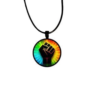 Fist Raised Peaceful Protest Necklace